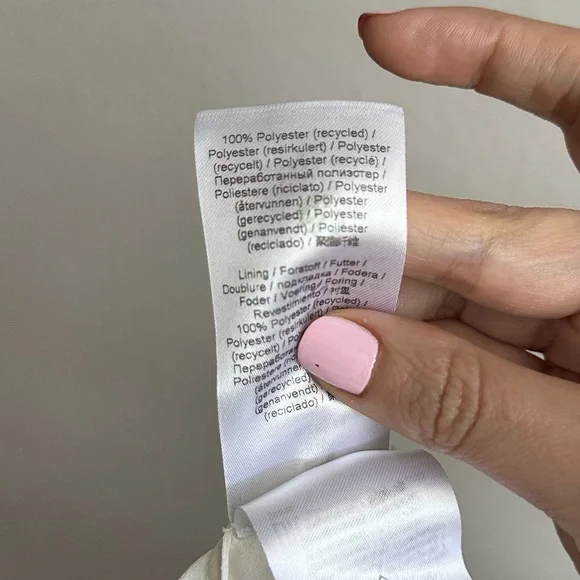 GANNI Georgette Tiered Dress - Tofu - Picture 9 of 10